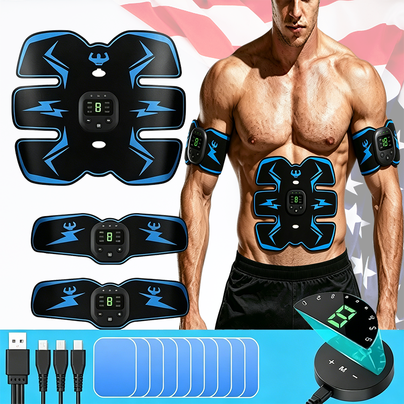 Original Tactical X Abs Stimulator 2026 - Ultimativer 360°-Bauchmuskelstimulator mit Gelpads